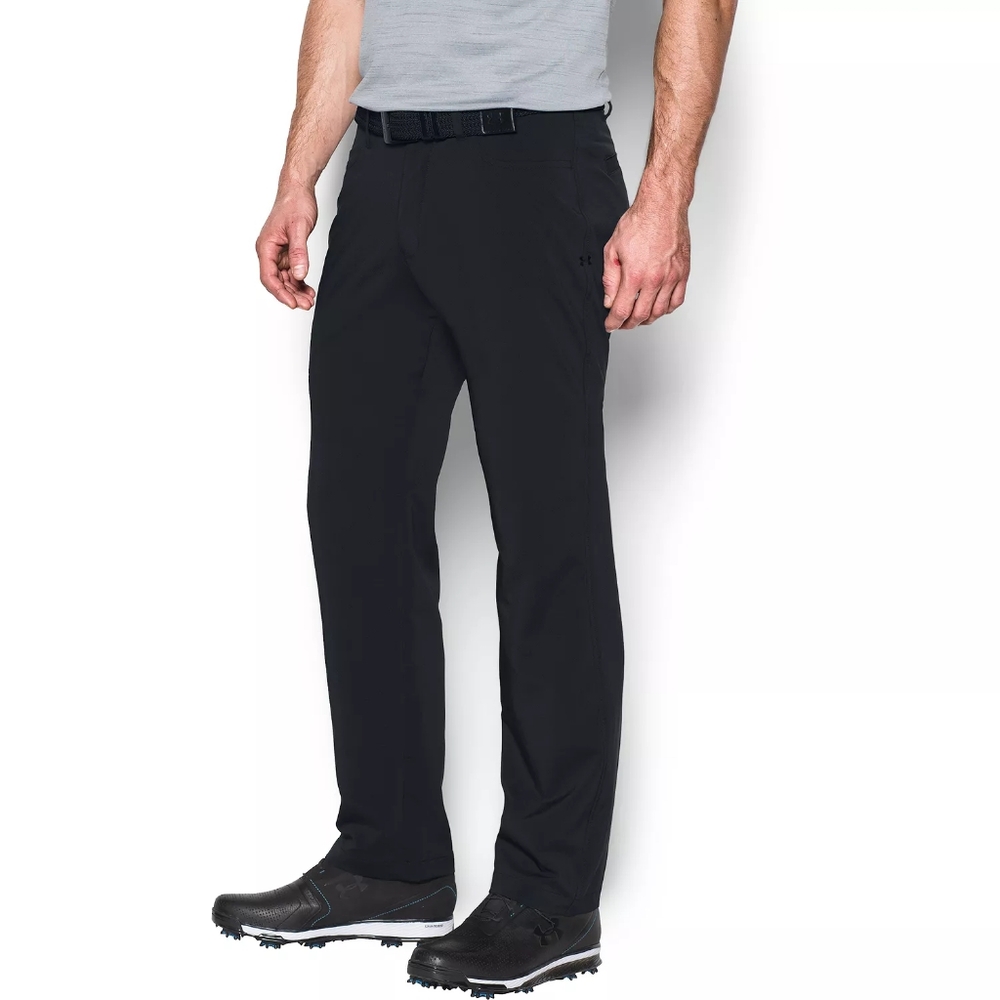 Under Armour Tech Straight-Fit Performance Golf Pants Size 36x30 Black S-1625 - Picture 7 of 8